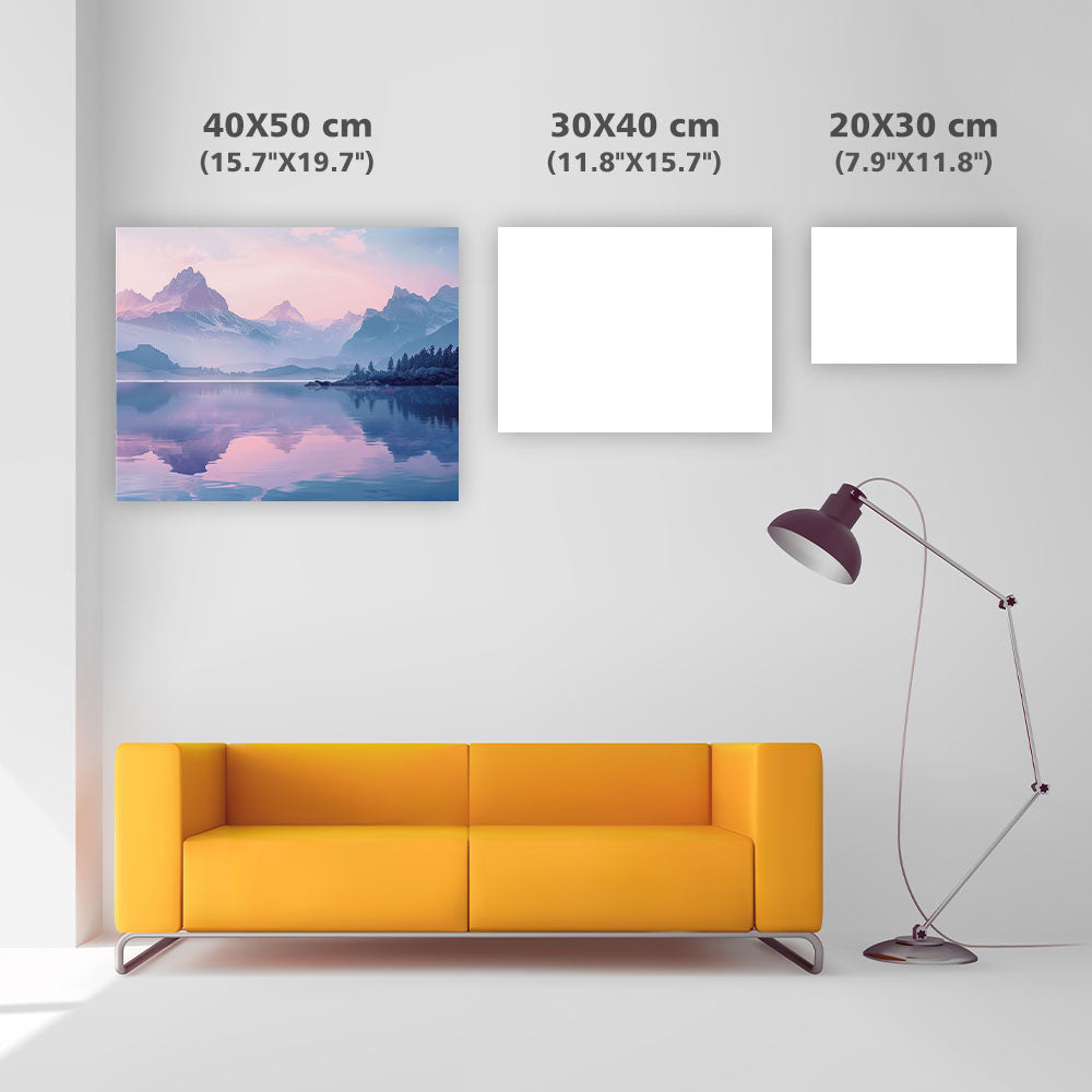 Kristallsjöns reflektion - Diamantmålning