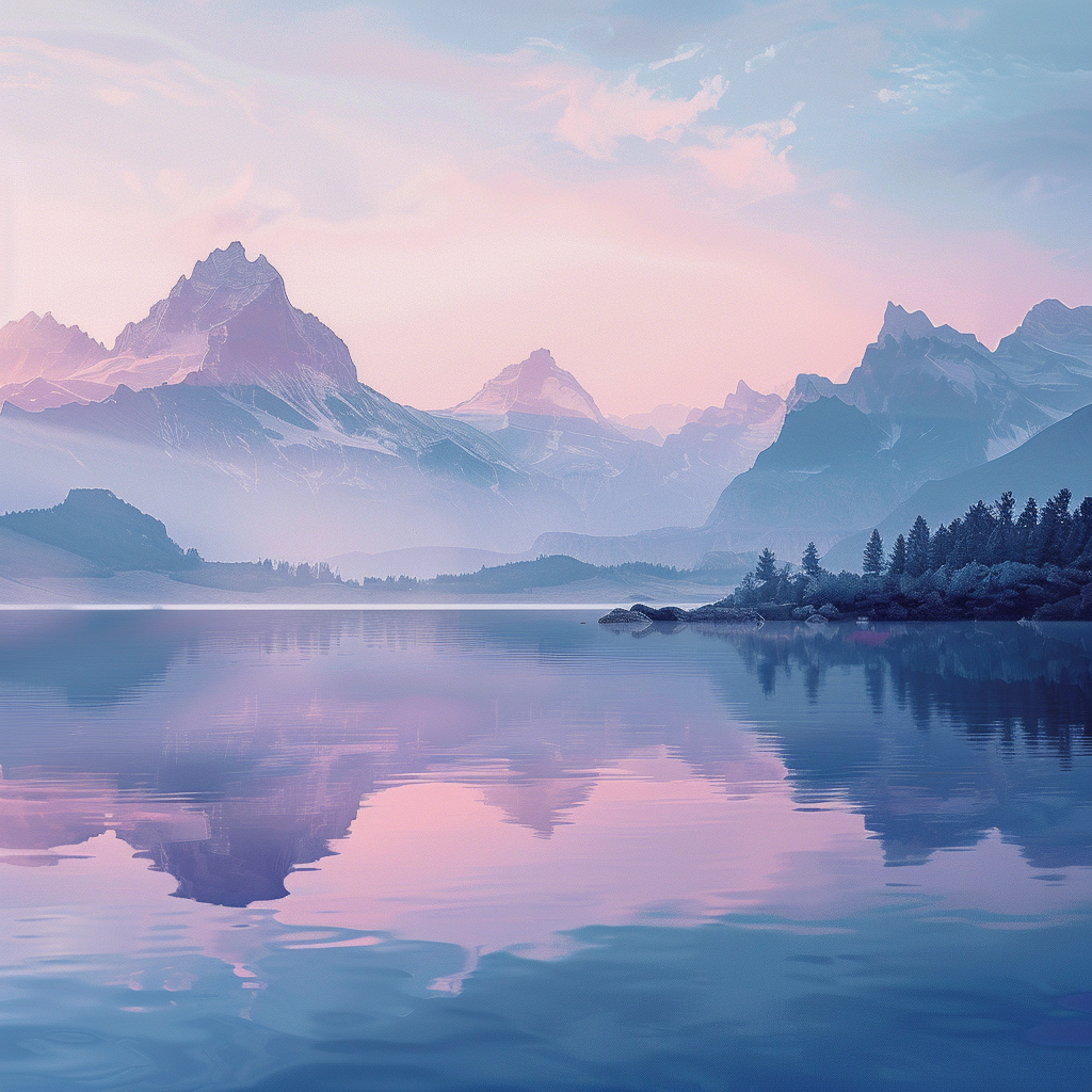 Kristallsjöns reflektion - Diamantmålning