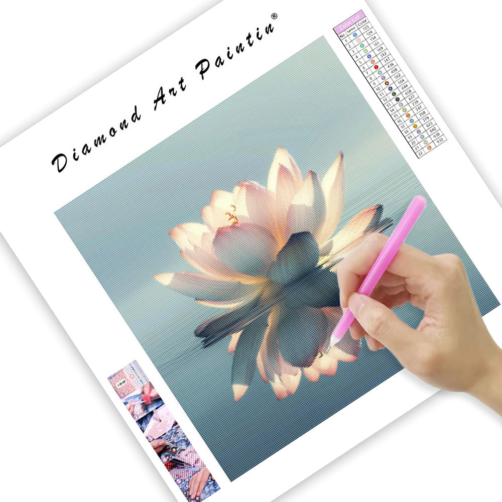 Elegant Lotus Lugn - Diamantmålning