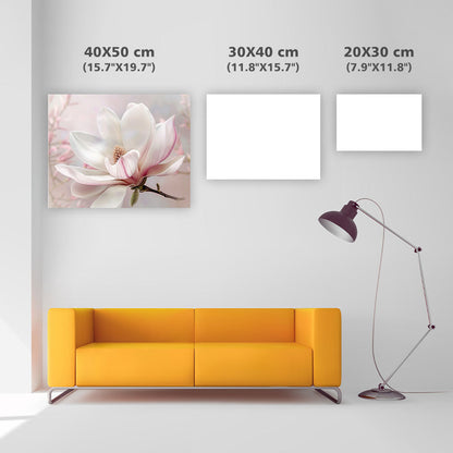 Elegant Magnoliablomma - Diamantmålning