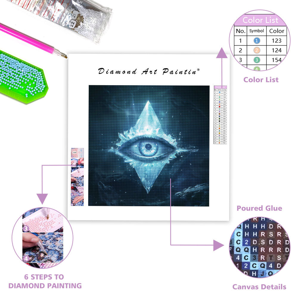 Förtrollat kristallöga - Diamantmålning