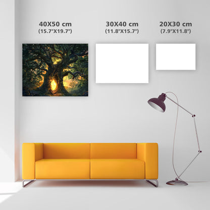 Förtrollat trädhål - Diamantmålning