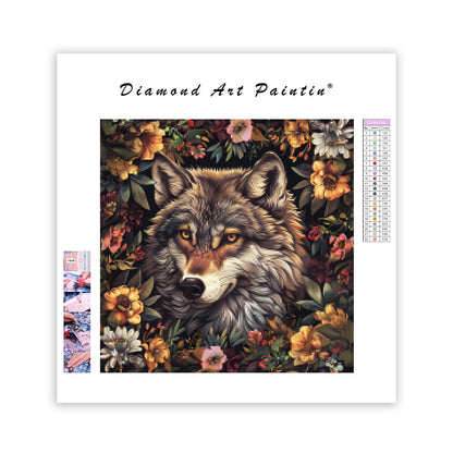 Blommig följeslagare - Diamantmålning