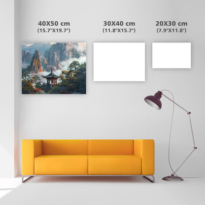 Dimmigt bergshelgedom - Diamantmålning