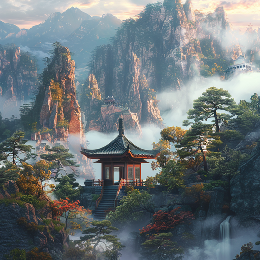 Dimmigt bergshelgedom - Diamantmålning