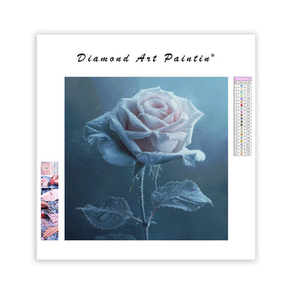 Frostad rosglöd - Diamantmålning