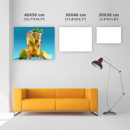 Frostigt iste med citron - Diamantmålning