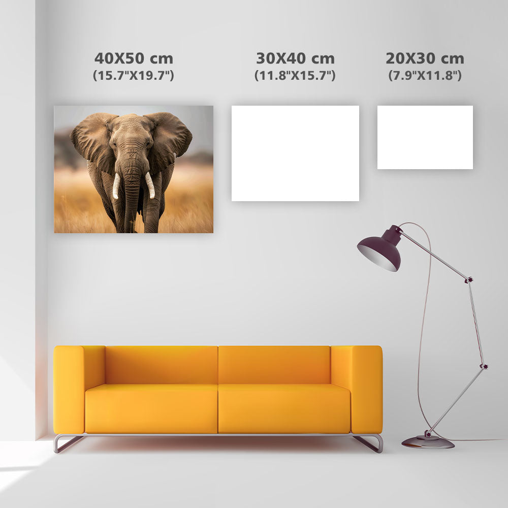 Mild elefant lugn - Diamantmålning