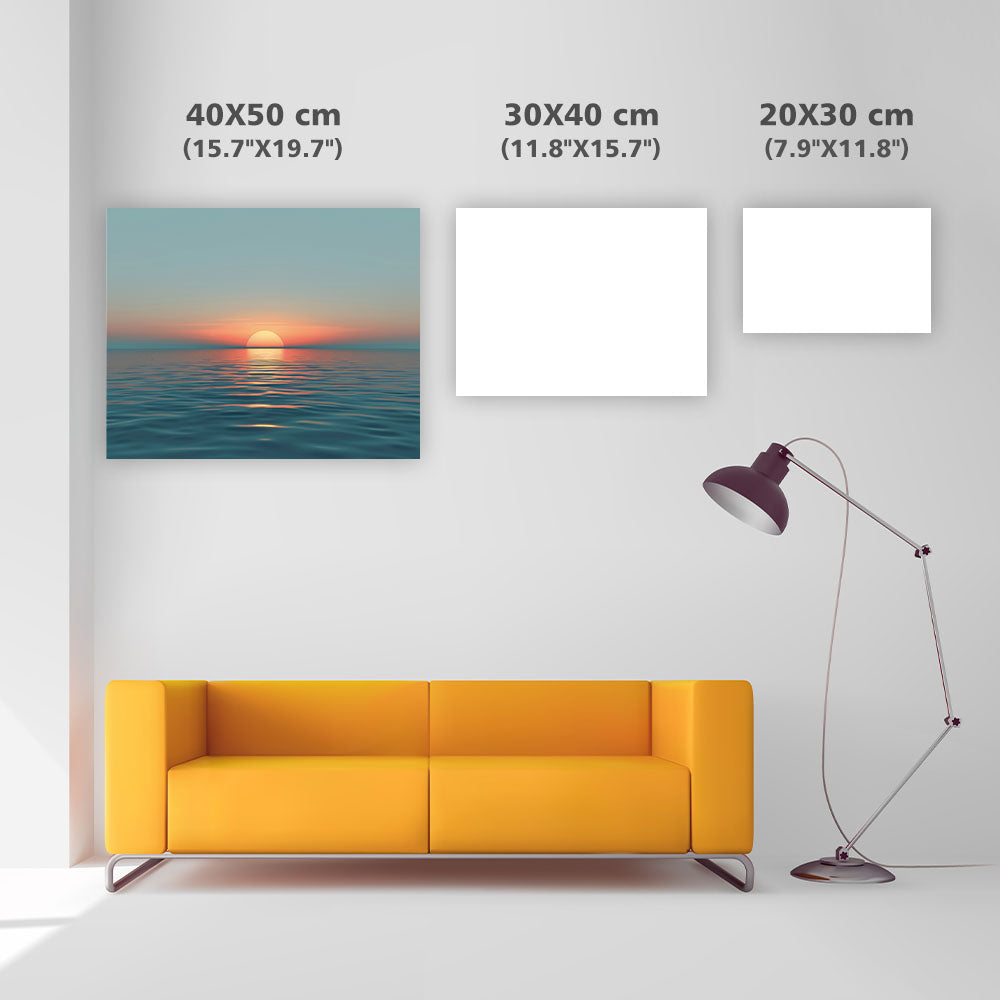 Mild solnedgångshorisont - Diamantmålning