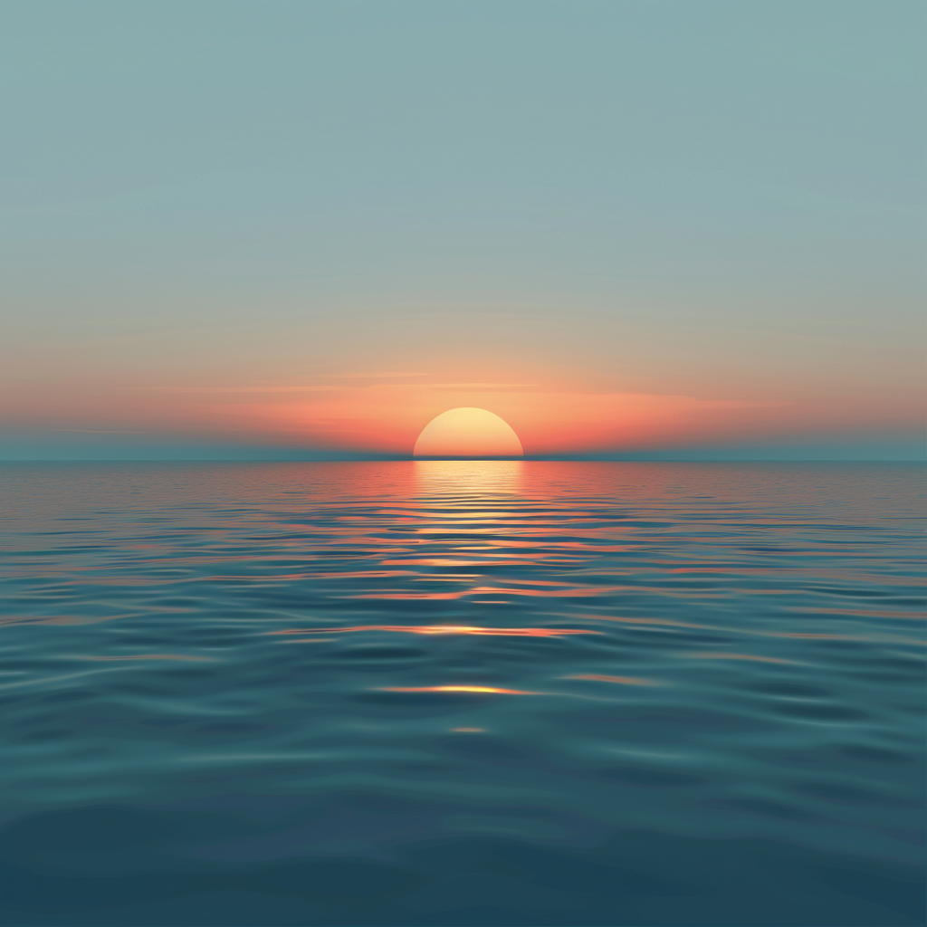 Mild solnedgångshorisont - Diamantmålning