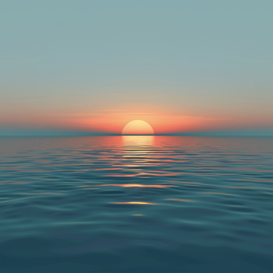 Mild solnedgångshorisont - Diamantmålning