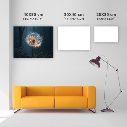 Glödande maskrosönskan - Diamantmålning