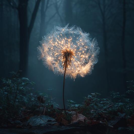 Glödande maskrosönskan - Diamantmålning