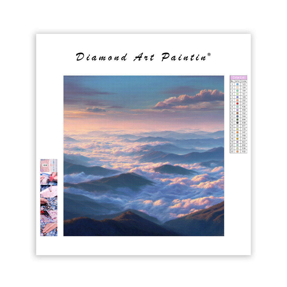 Stora Smoky Mountains Molnhav - Diamantmålning