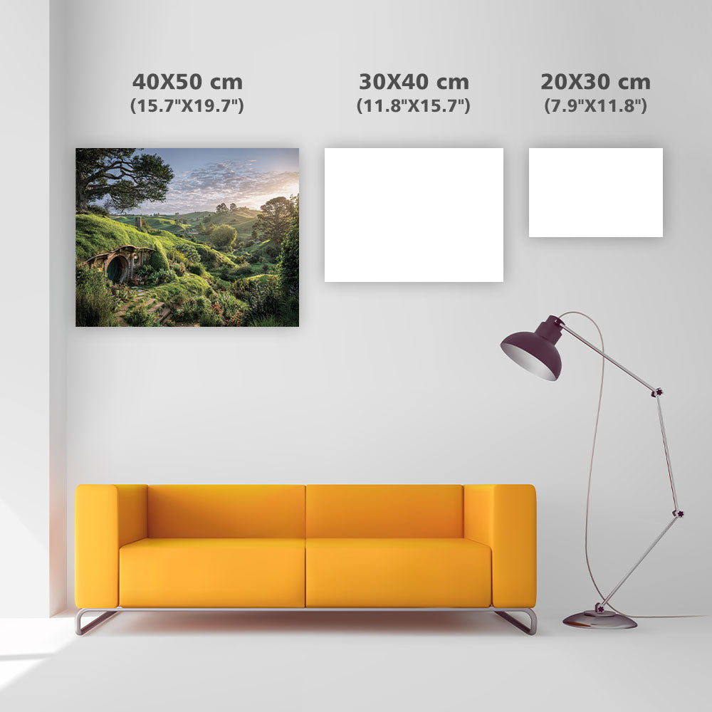 Hobbitons gröna kullar - Diamantmålning