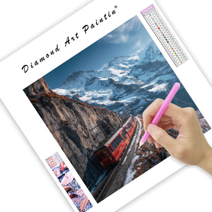 Jungfrau Alpjärnväg - Diamantmålning