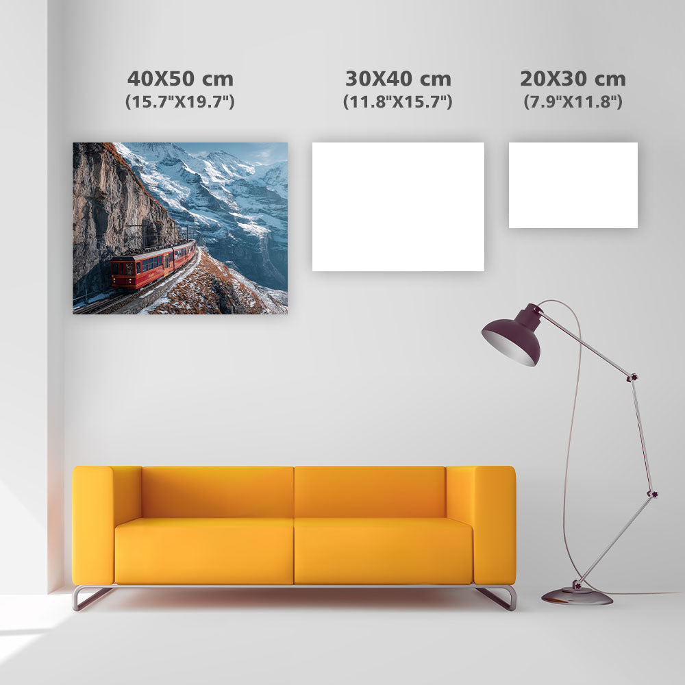 Jungfrau Alpjärnväg - Diamantmålning