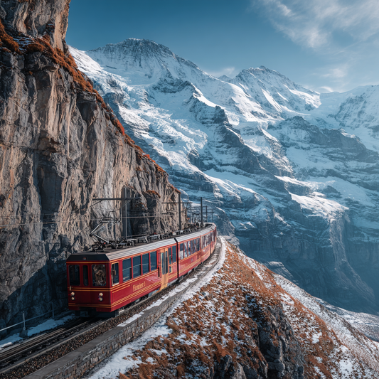 Jungfrau Alpjärnväg - Diamantmålning