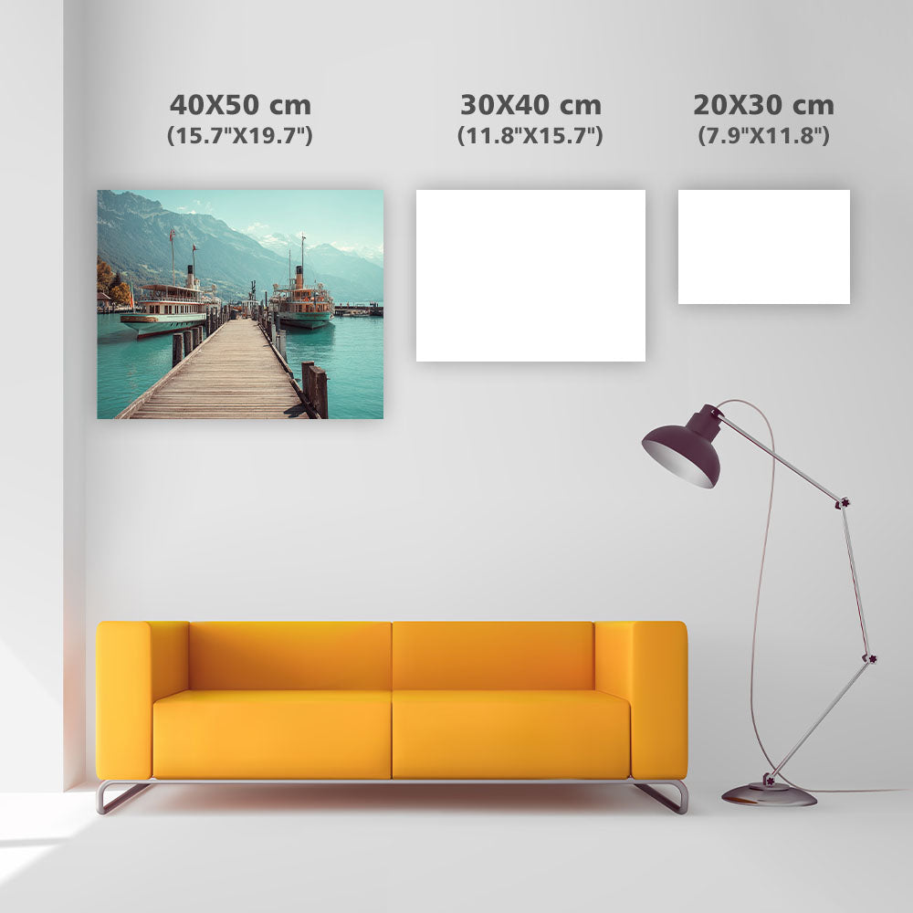 Brienzsjöns schweiziska docka - Diamantmålning