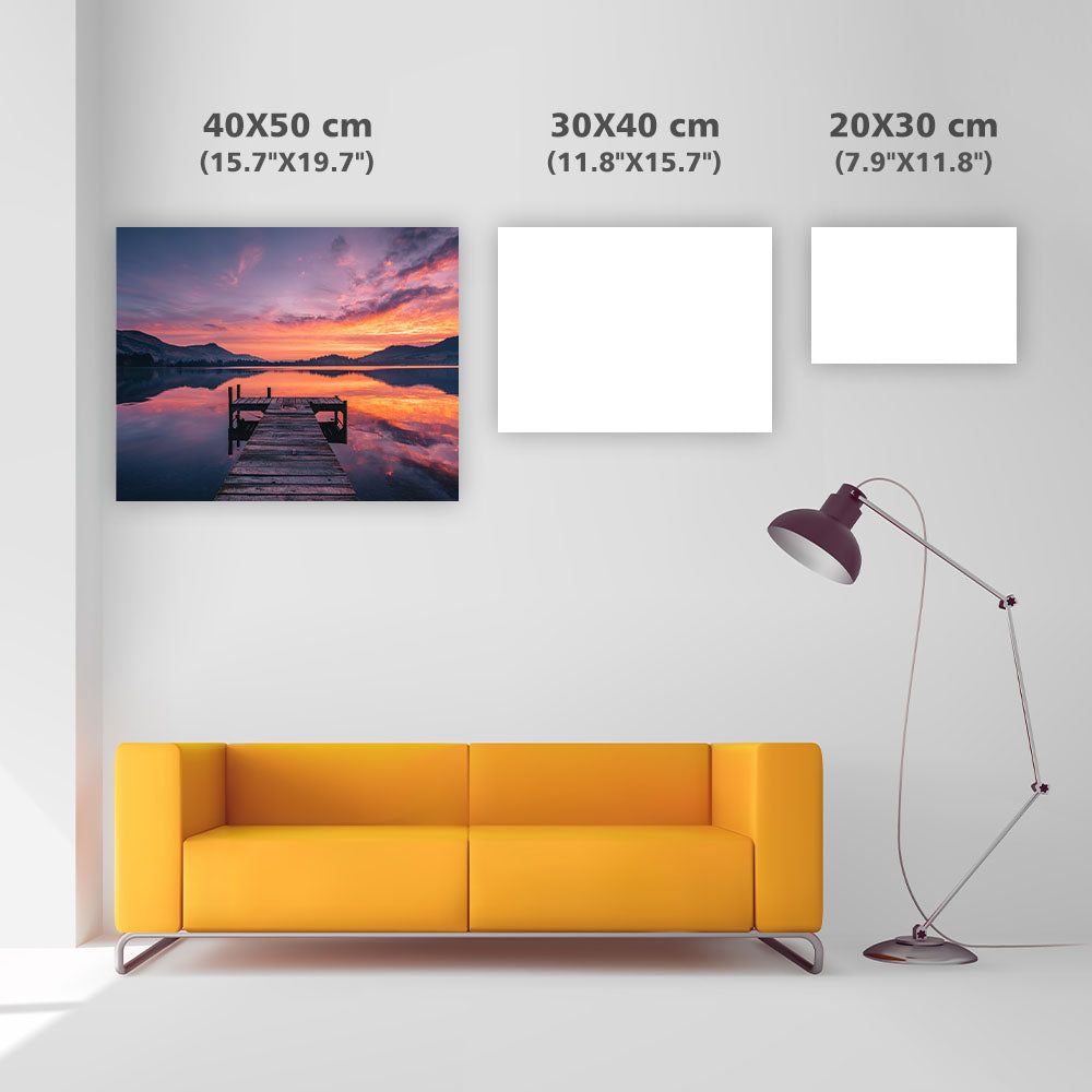 Sjöns solnedgångsljus - Diamantmålning
