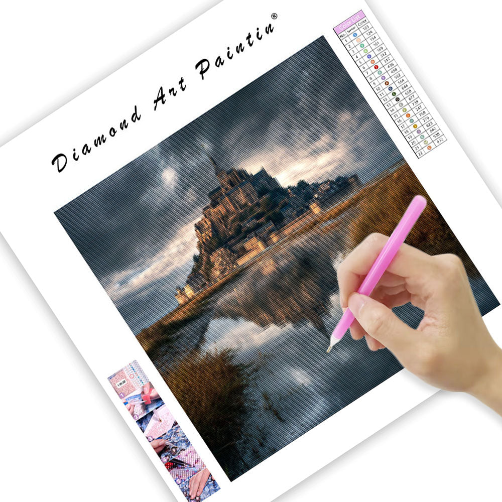 Mont-Saint-Michel-fästningen - Diamantmålning