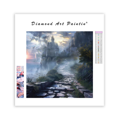 Mystisk slottsstig - Diamantmålning