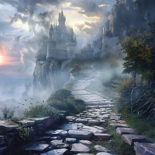Mystisk slottsstig - Diamantmålning