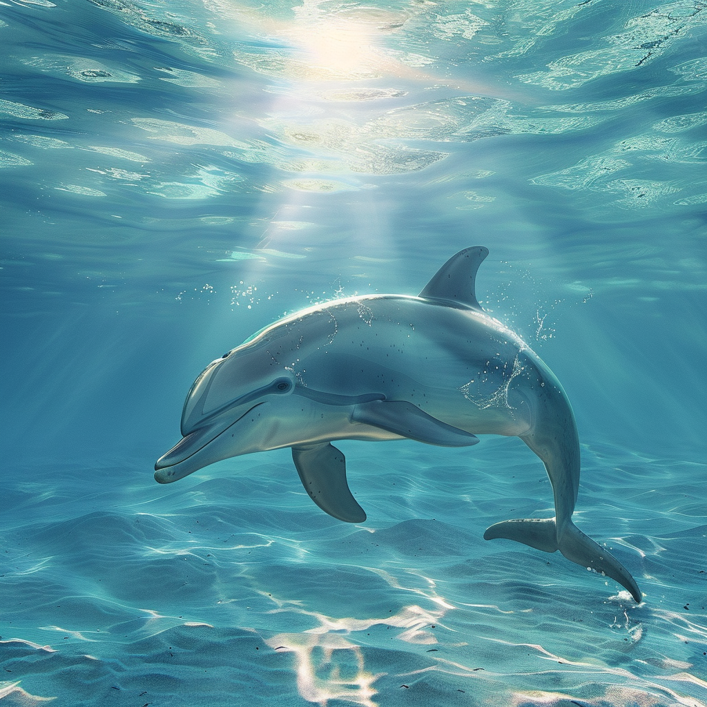 Ocean Dolphin Flow - Diamantmålning