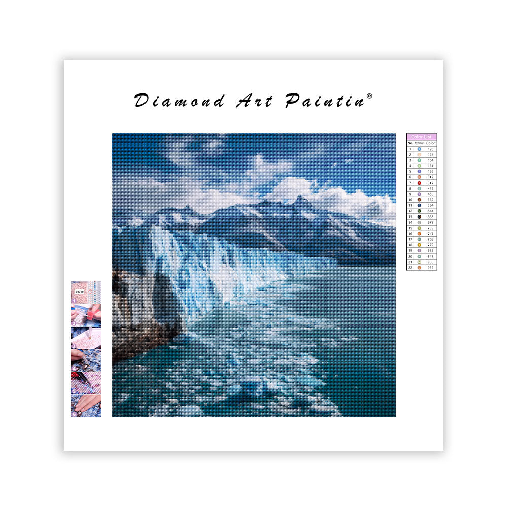 Perito Moreno Glaciärblå - Diamantmålning