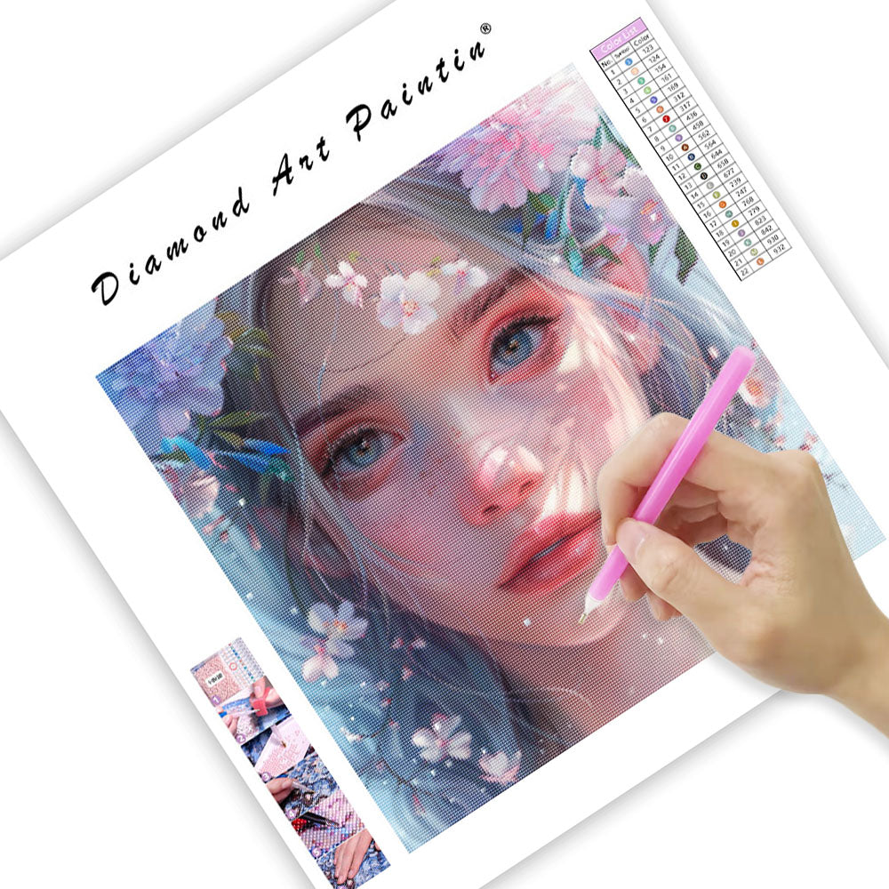 Kronbladsdagdröm - Diamantmålning