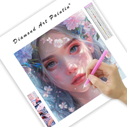 Kronbladsdagdröm - Diamantmålning