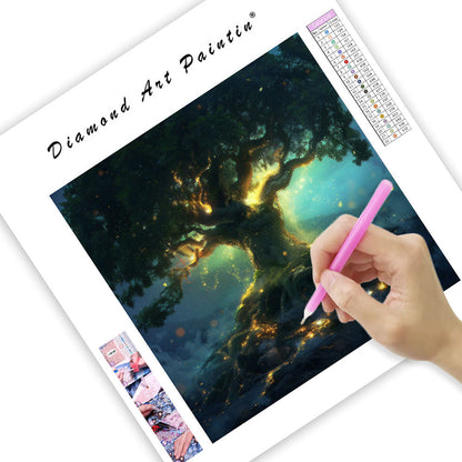 Heligt ljusträd - diamantmålning