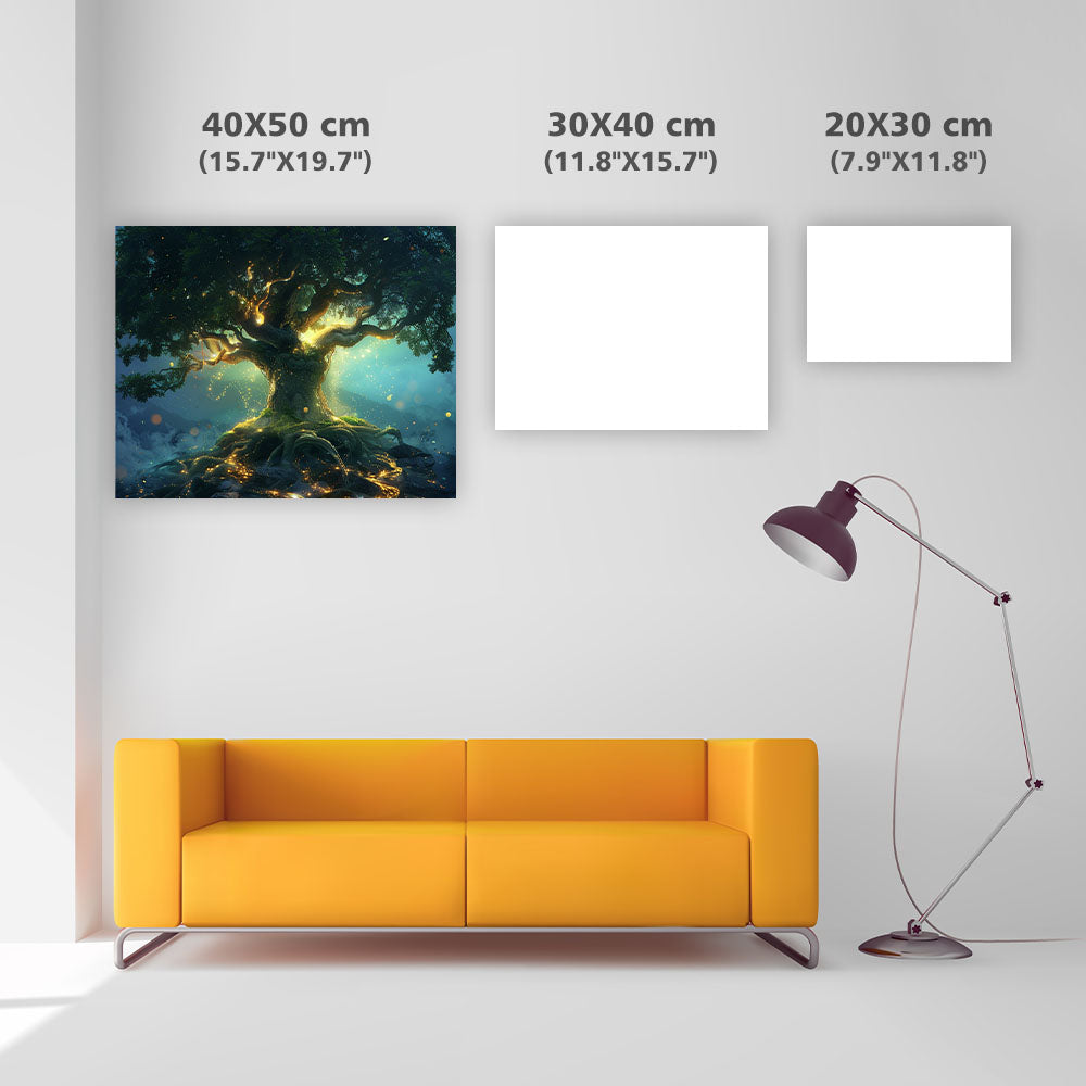 Heligt ljusträd - diamantmålning