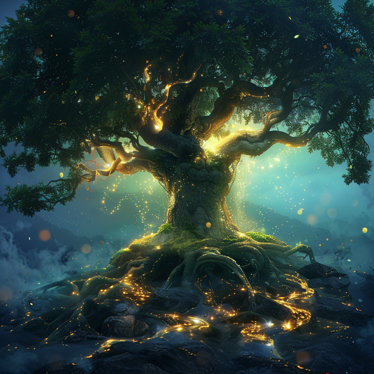 Heligt ljusträd - diamantmålning