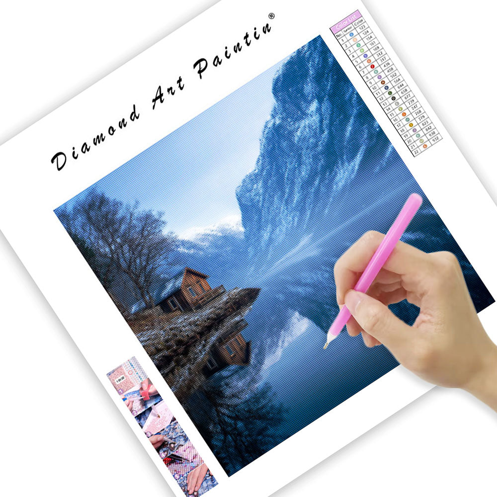 Fridfull norsk fjordmorgon - Diamantmålning