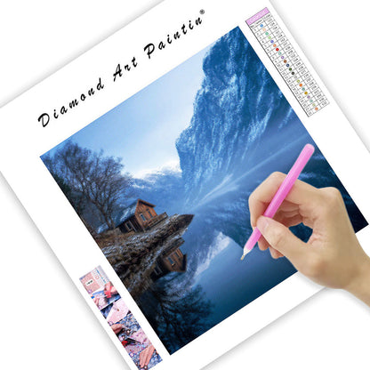 Fridfull norsk fjordmorgon - Diamantmålning