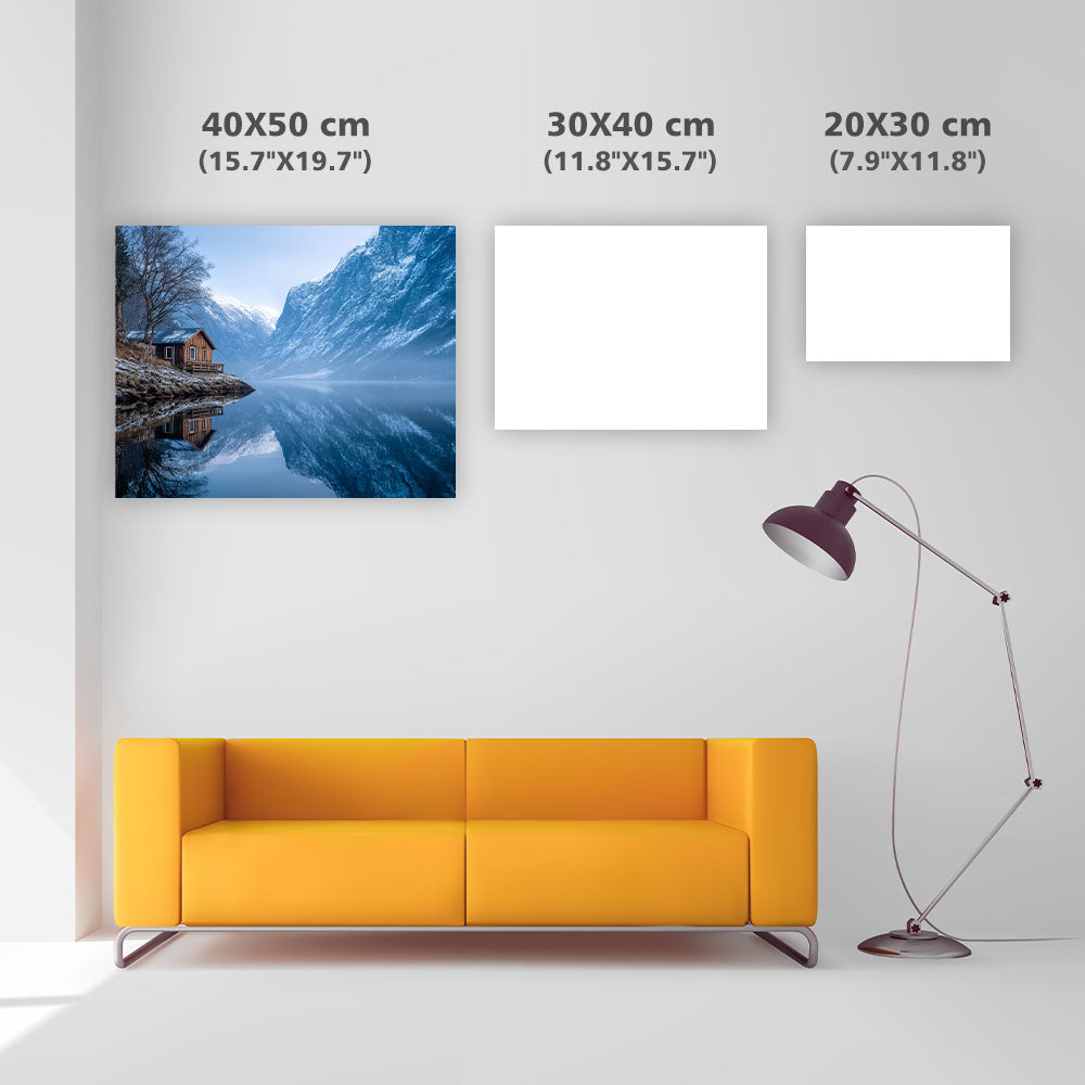 Fridfull norsk fjordmorgon - Diamantmålning