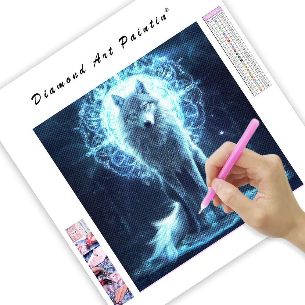 Spirit Wolf Totem - Diamantmålning