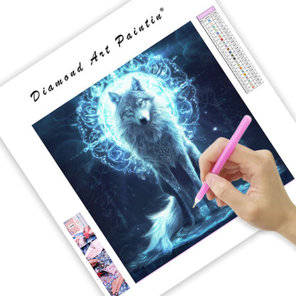 Spirit Wolf Totem - Diamantmålning