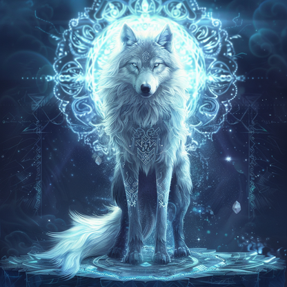 Spirit Wolf Totem - Diamantmålning