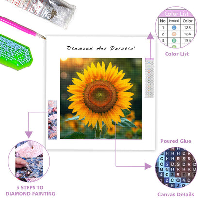 Solrosglans - Diamantmålning