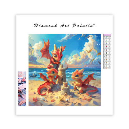 Solig drakedag - Diamantmålning