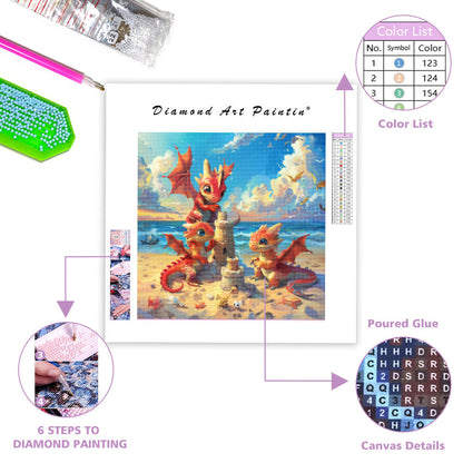 Solig drakedag - Diamantmålning