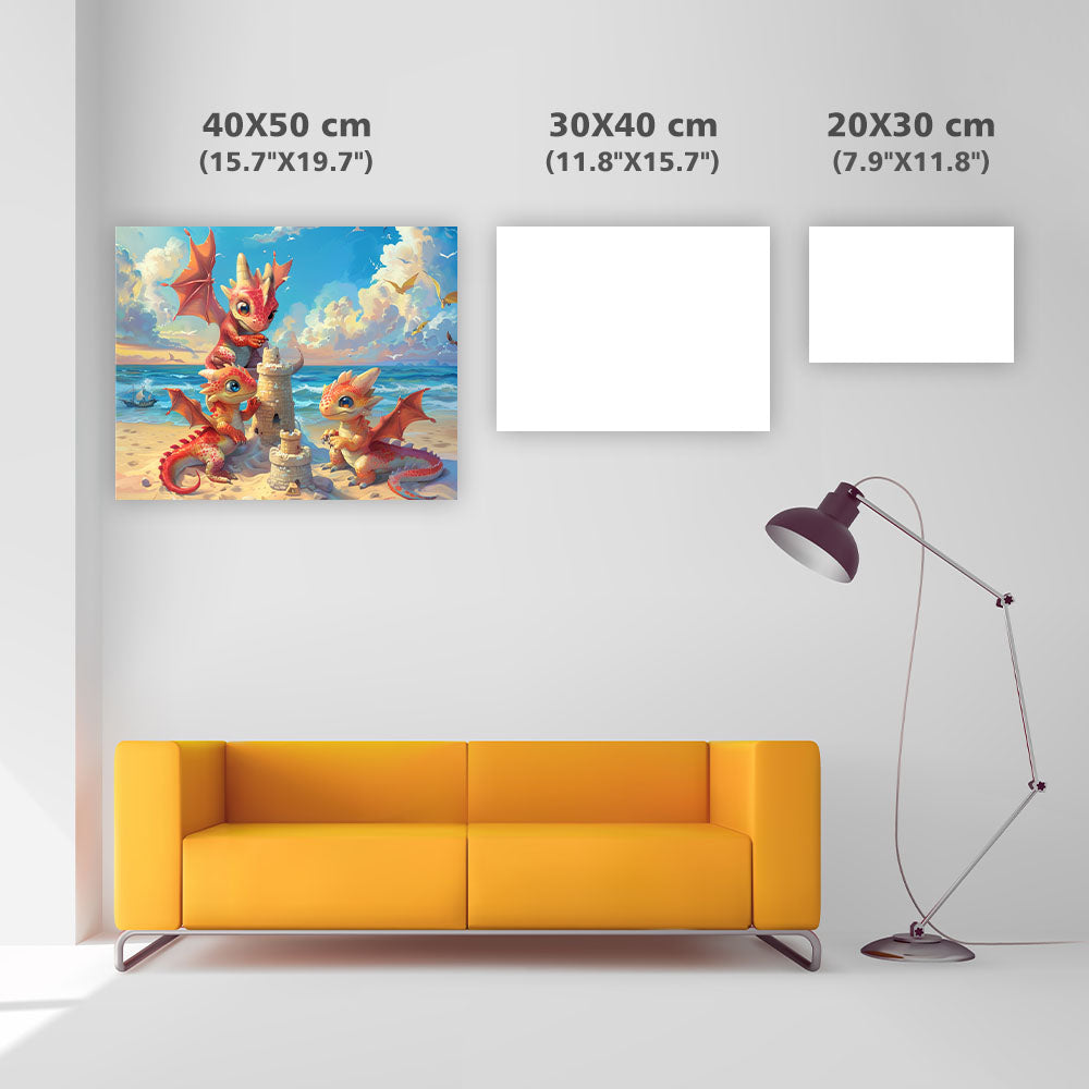 Solig drakedag - Diamantmålning