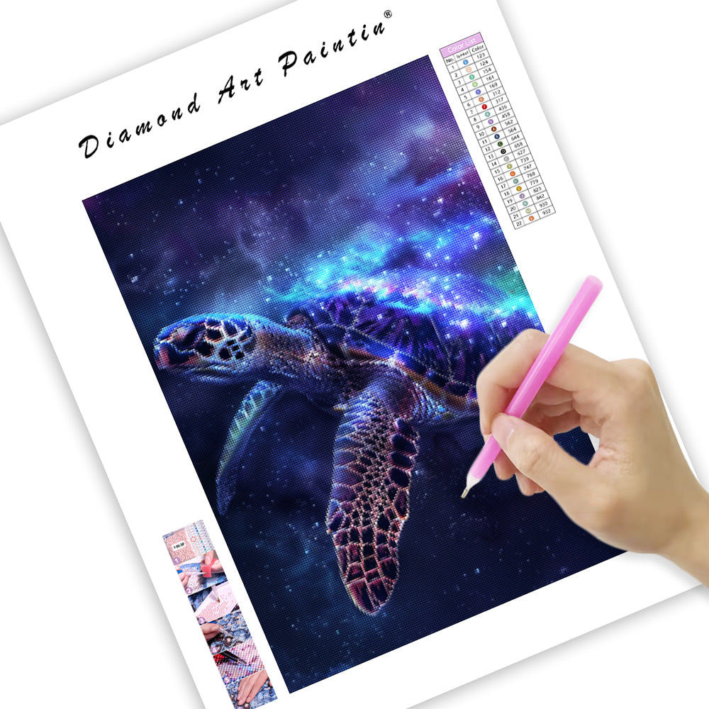 Kosmisk sköldpadda – Diamantmålning