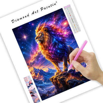 Kosmisk lejonkung – Diamantmålning