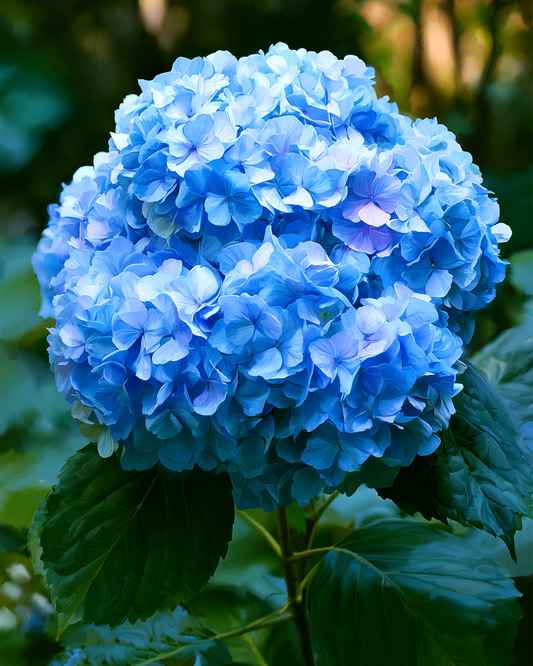 Blå hortensia – Diamantmålning