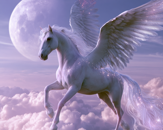 Pegasus i månsken – Diamantmålning