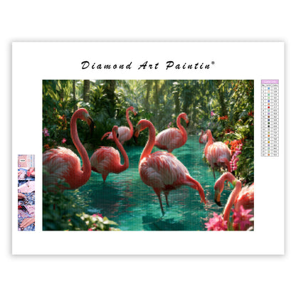 Flamingoparadis - DiamantmåLning