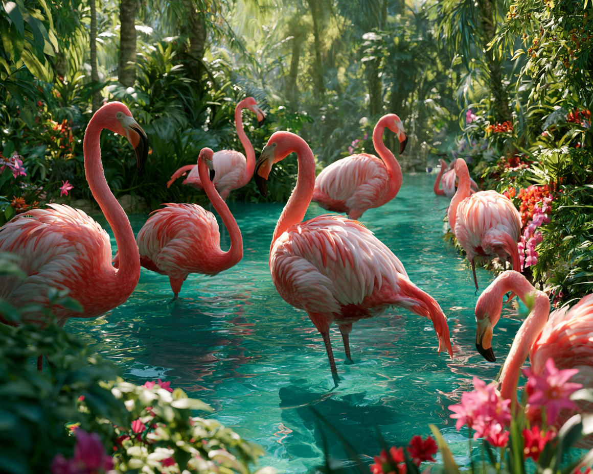 Flamingoparadis - DiamantmåLning